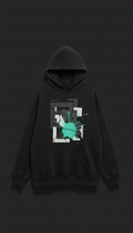 Oversized Hoodie With Distressed Hem